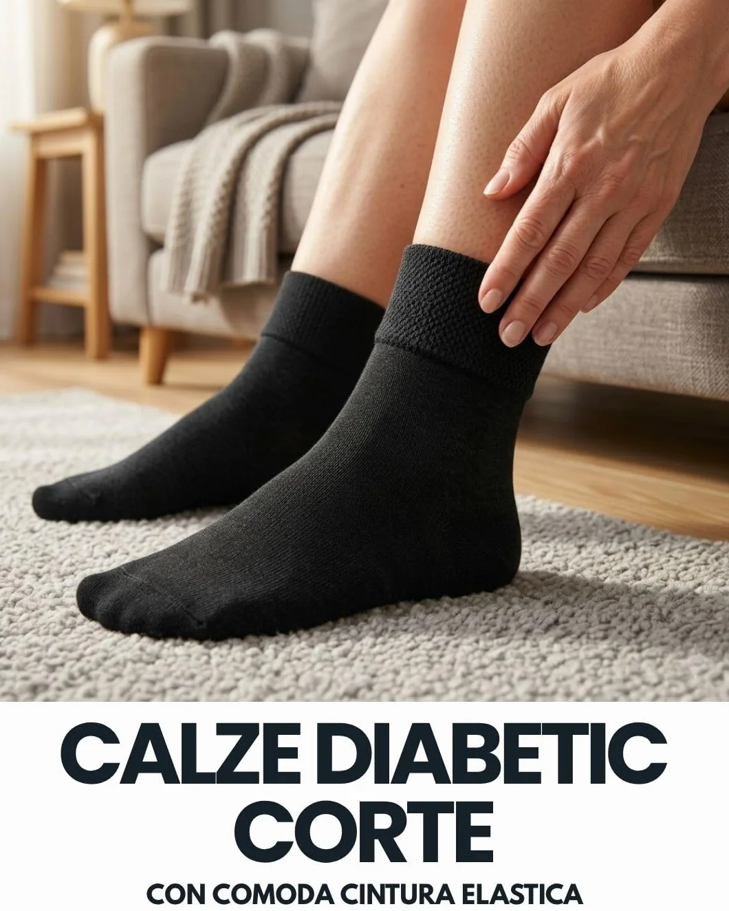 sockenkauf24 10 Paia Calze Diabetici senza Elastico Calzini Corte Quarter Uomo Donna Cotone senza Cucitura