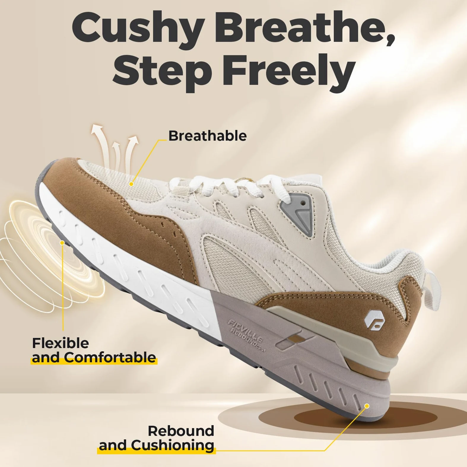 FitVille Scarpe da Ginnastica Donna Larghezza Ampia, Comode per Camminata e Jogging - Leggere Scarpe Sportive Fitness per Piedi Larghi