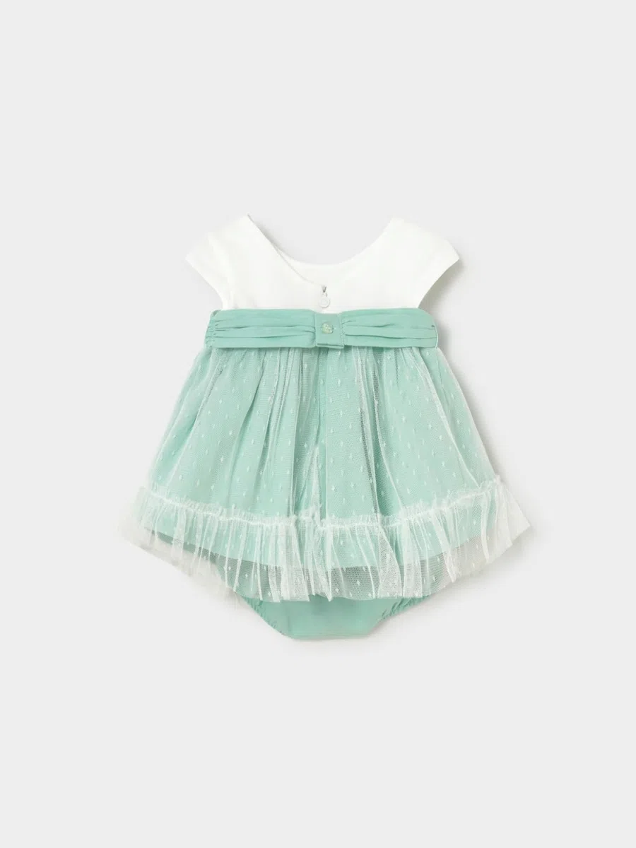 Mayoral Vestito Cerimonia per Bimba Acqua