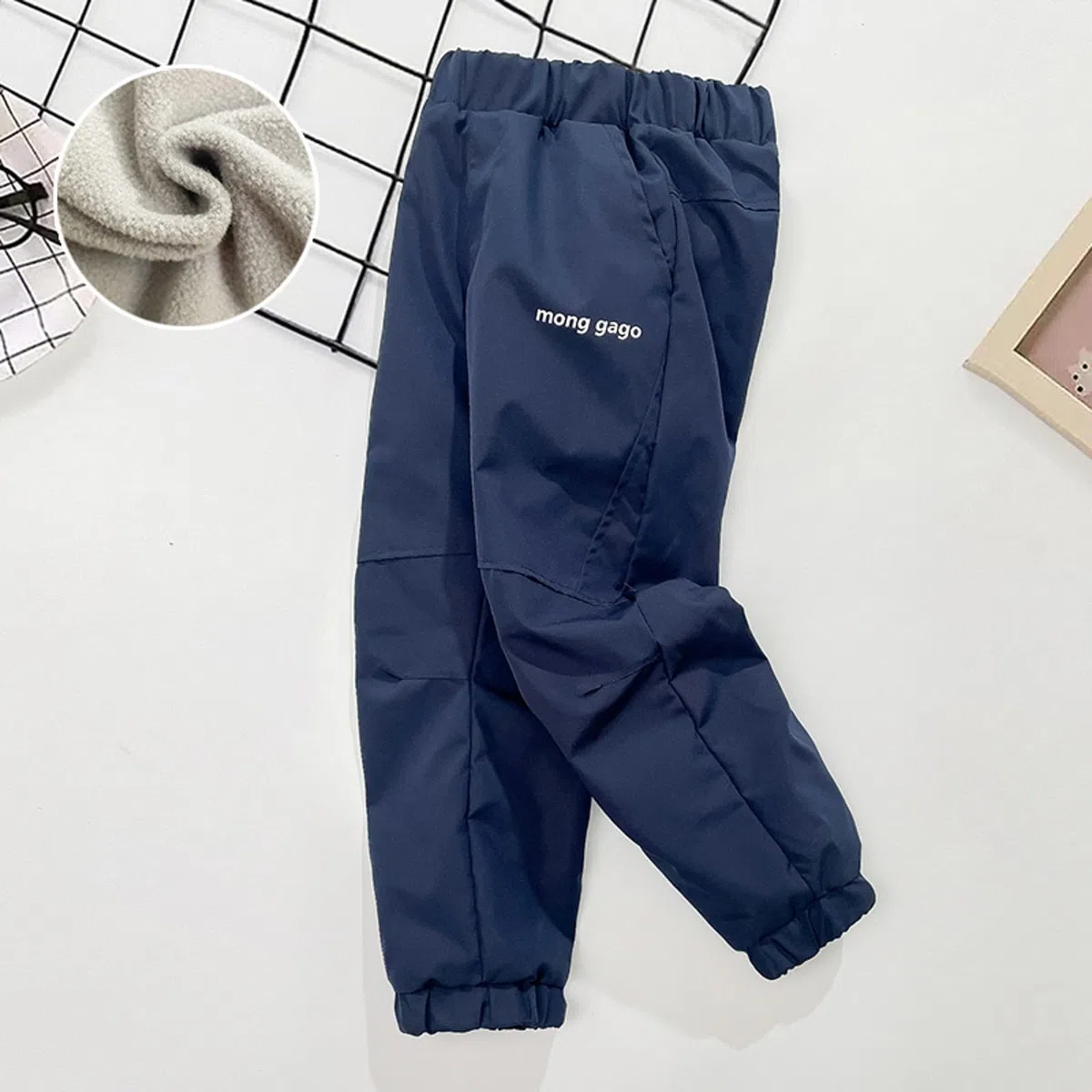 Pantaloni da Neve Bambine, Pantaloni da Sci Invernali Antivento e isolanti, attività all'aperto, Bambini, in Pile Termico, Foderati in Softshell, Escursionismo, Arrampicata