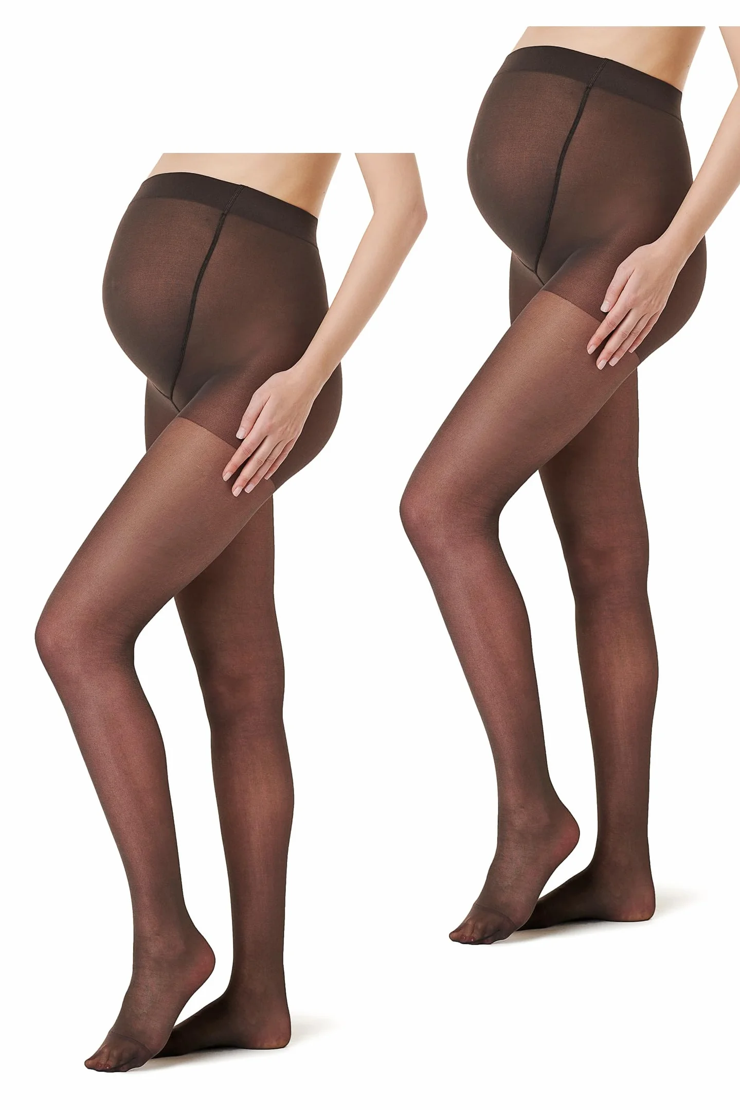 Noppies Confezione da 2 tights maternity da 20 denari, Confezione da 2 leggings da maternità 20 Den, S-M