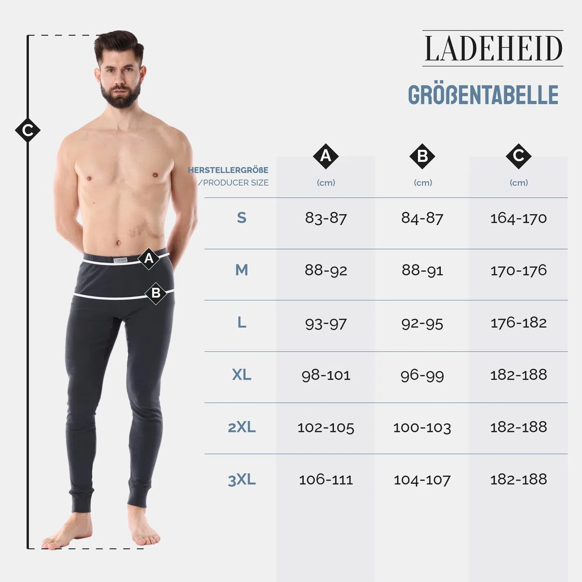 Ladeheid Calzamaglia Uomo Lungae LA40-247