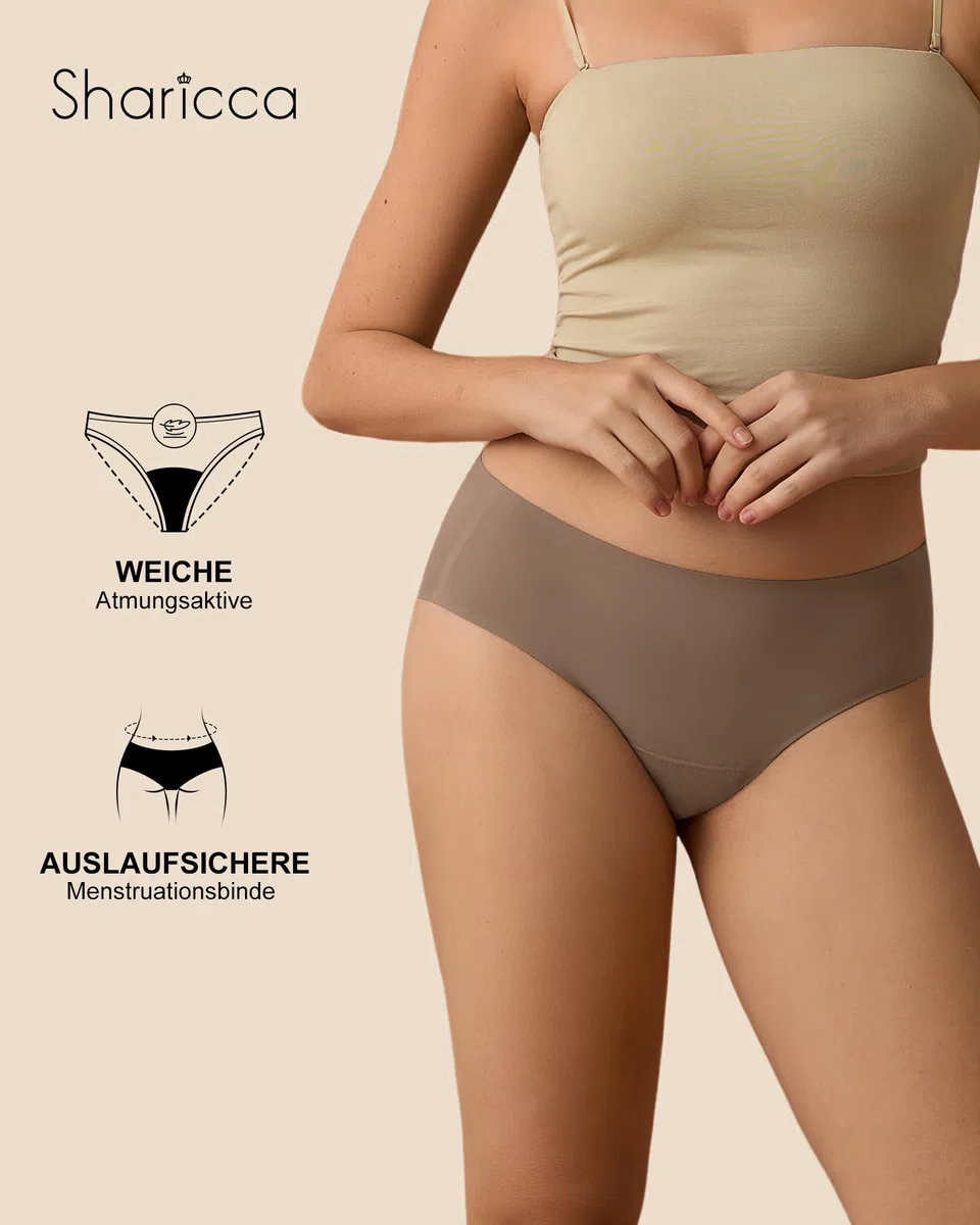 SHARICCA Biancheria intima periodica Forte sanguinamento 40 ML assorbenza periodi biancheria intima traspirante a prova di perdite mestruale mutande slip donna