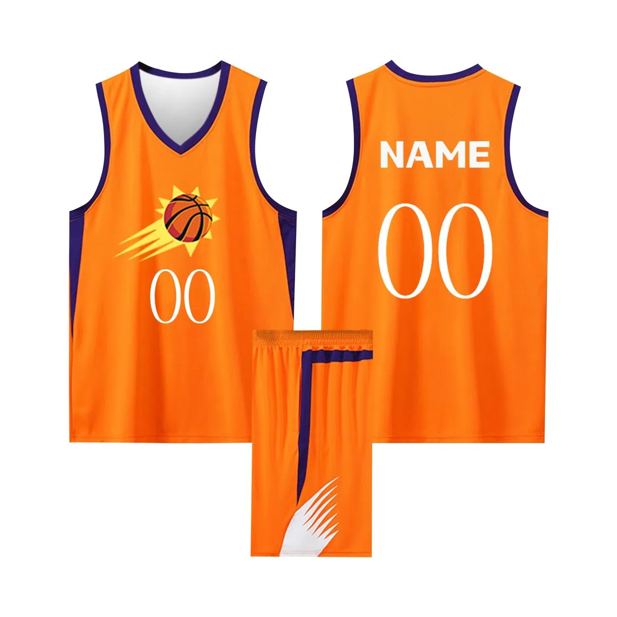 Personalizzabile Completo da Basket Nome Stampato Numero Logo per Adulti/Bambino, per Partite, Allenamenti & Tempo Libero
