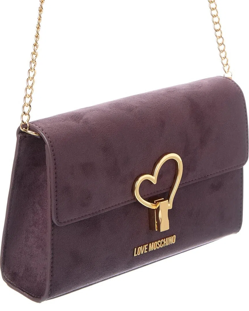 Love Moschino BORSA VELOUR PL VIOLA