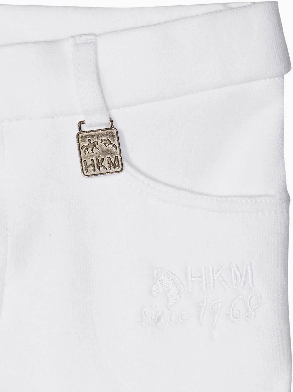 HKM - Reithose -Kids Easy- Silikon-kniebesatz, Pantaloni Unisex - Adulto