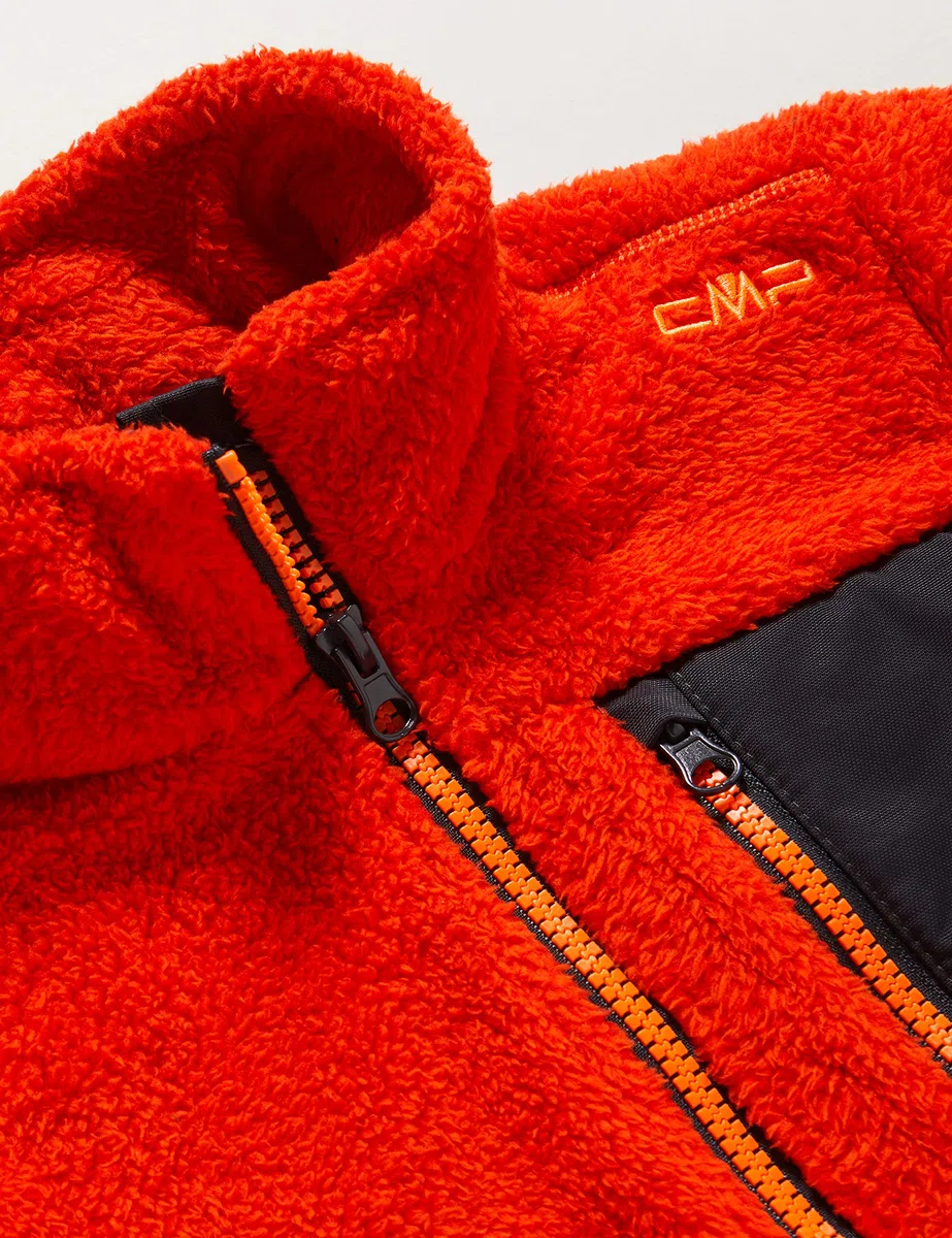 CMP Giacca In Pile Highloft Melange Da Bambini Giacca Bambini e ragazzi