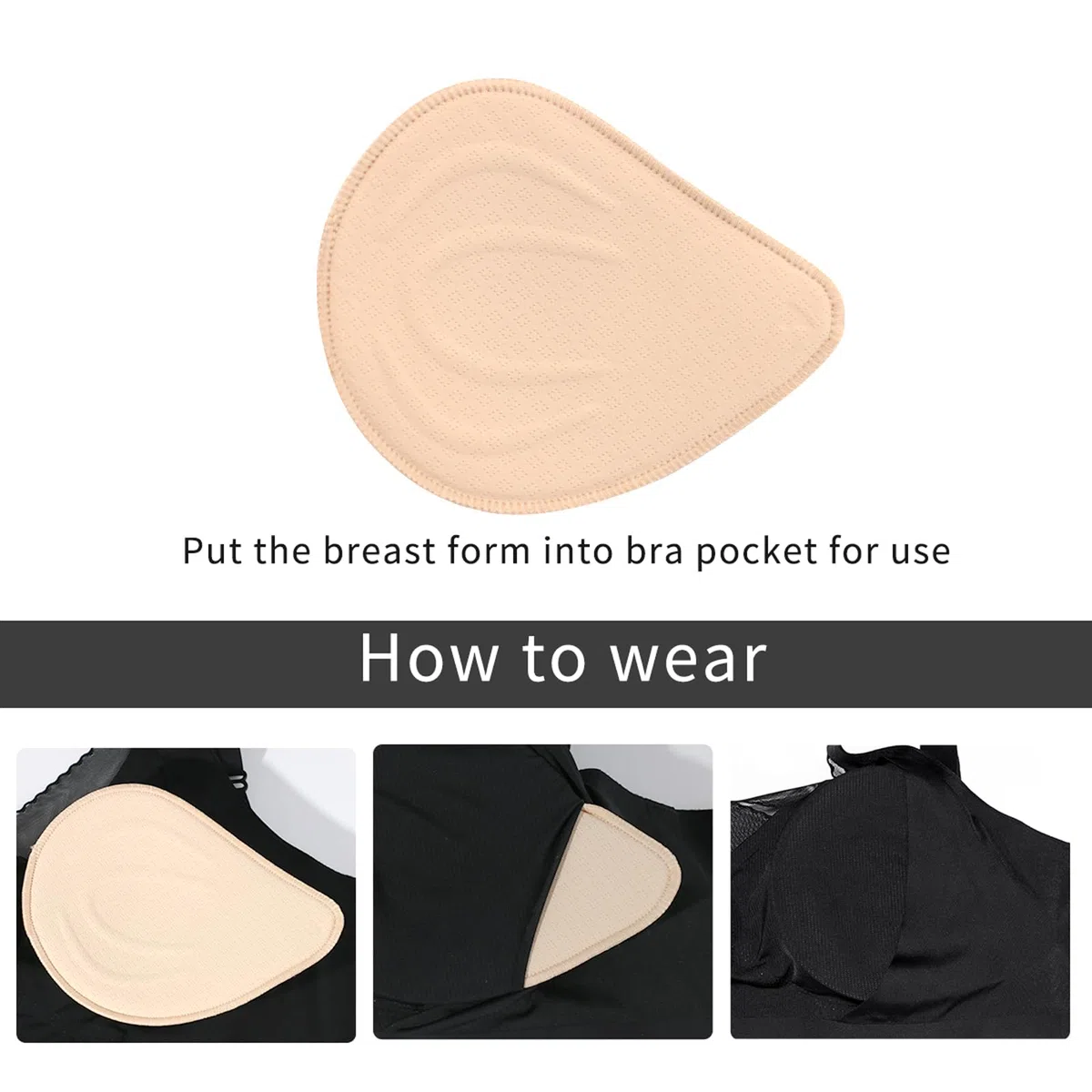 Reggiseno Mastectomia,Reggiseno Post-Operatorio Senza Cuciture per Donne Reggiseno per Protesi Mastectomia with Cotton Breast Forms Set