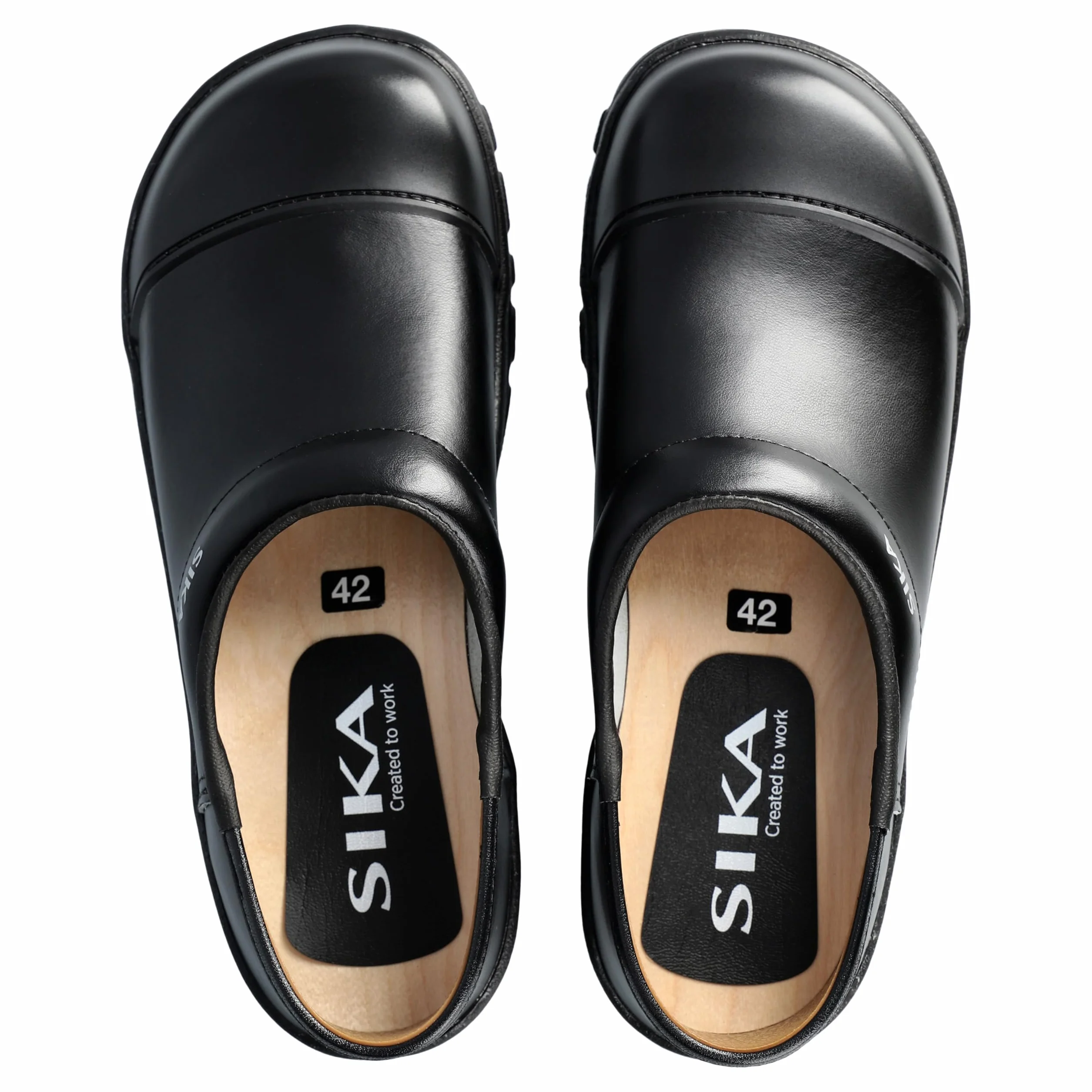 SIKA 2530 Comfort Clog - Ampia vestibilità e plantare in legno - Ideale per tempo libero, ospedale e cura, hotel/ristorante/mensa, servizio e pulizia, industria farmaceutica, industria alimentare