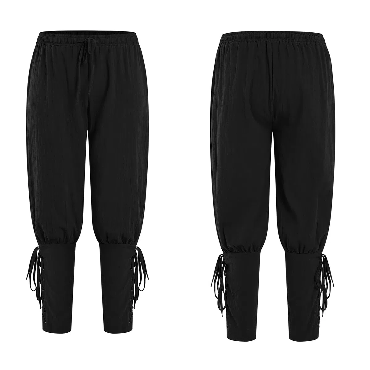 Runcati Pantaloni da Pirata da Uomo Medievali per Cosplay e Tempo Libero
