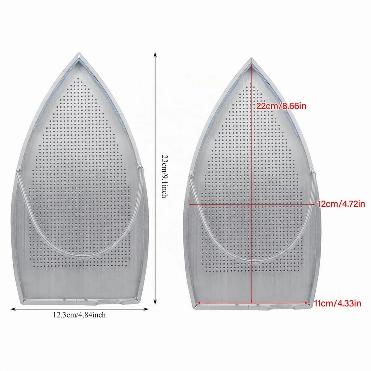 MAGT Copriscarpe in Ferro, Copriscarpe per Ferro da Stiro 23 x 12,3 cm Protezione Ferro da Stirom per Proteggere Stoffe e Indumenti