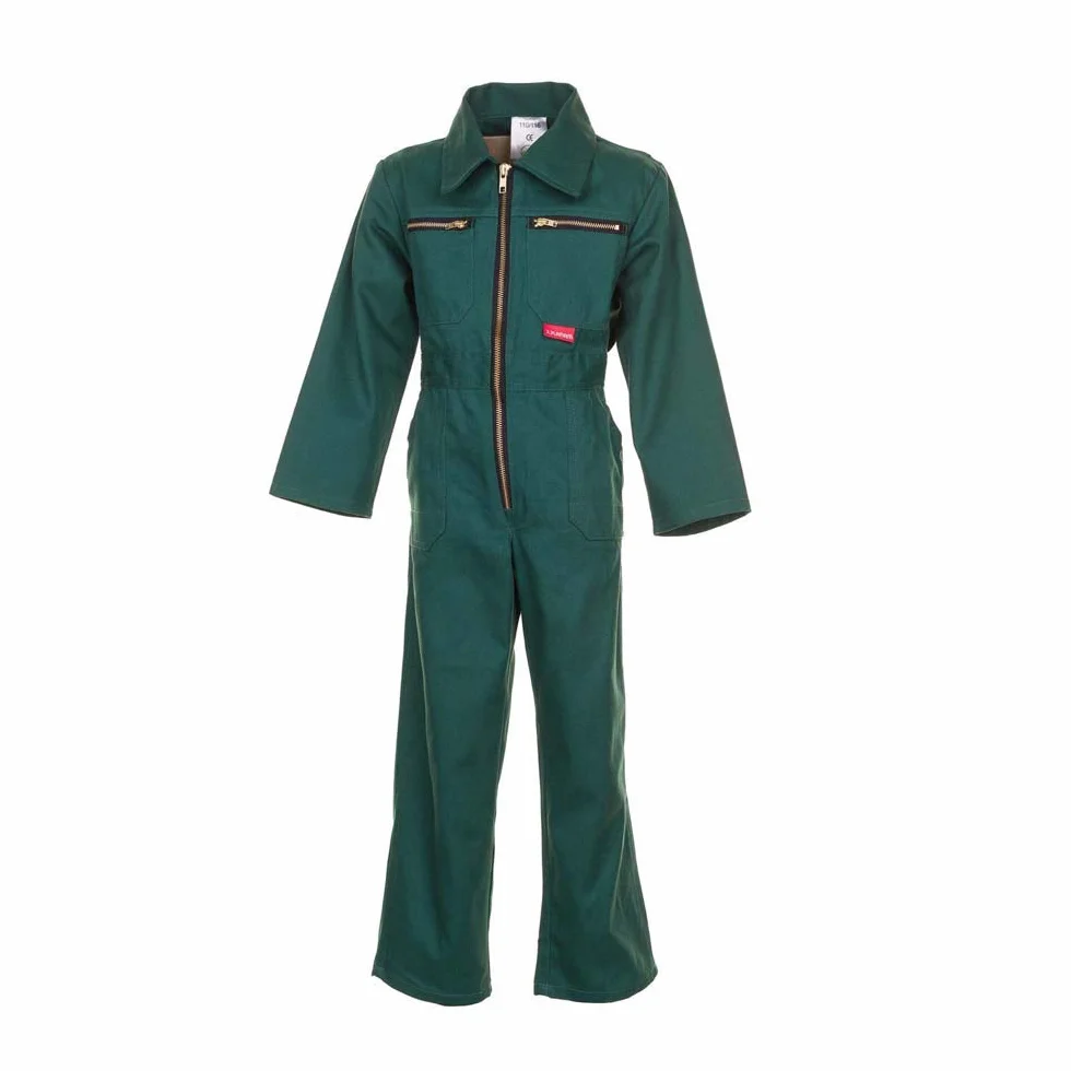 Planam - Tuta Da Rally Per Bambini, Colore: Blu, Verde 134/140
