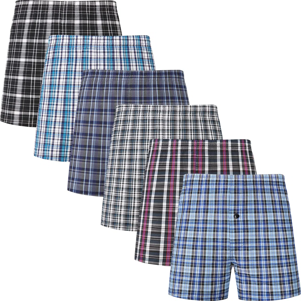 JupiterSecret Boxer Uomo Cotone Leggeri e Traspiranti Mutande Uomo Boxer Americani da 6 e 10 Pezzi