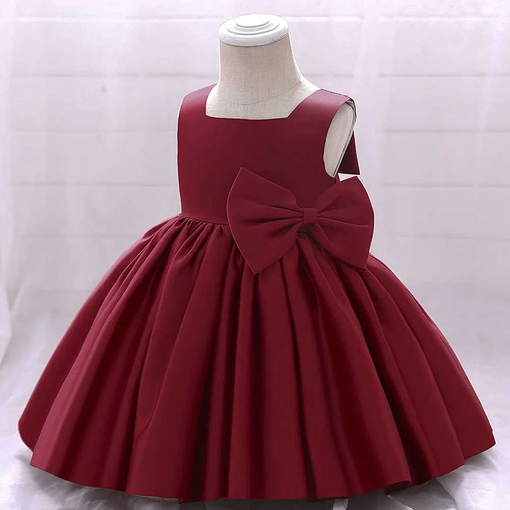 Vestito da principessa per bambine e bambine, con tutù e fiocco, abito da ballo formale, per compleanni, matrimoni, battesimi, battesimi