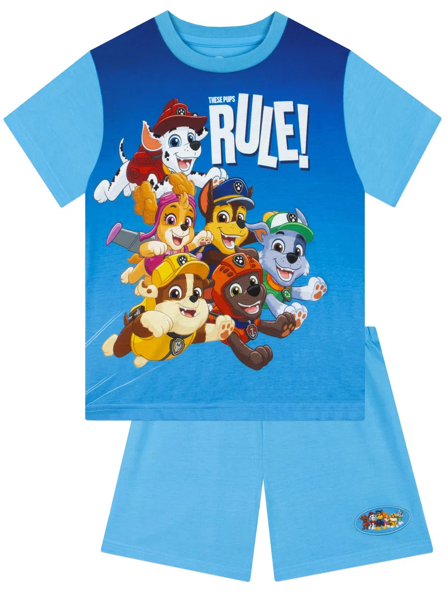 Paw Patrol Pigiama Bambino, Pigiami Ragazzo Marshall E Chase, Pigiama Manica Corta, Set Pigiami Corto Ragazzo
