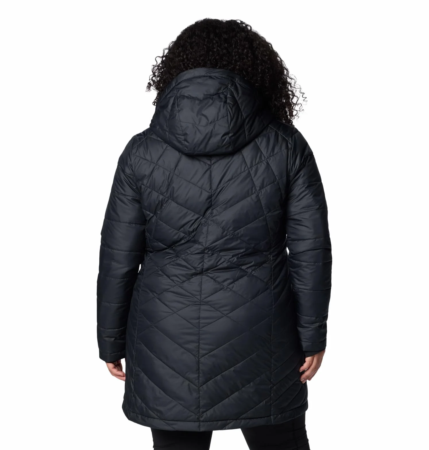 Columbia Heavenly Long Hooded Jacket, Piumino Con Cappuccio Donna