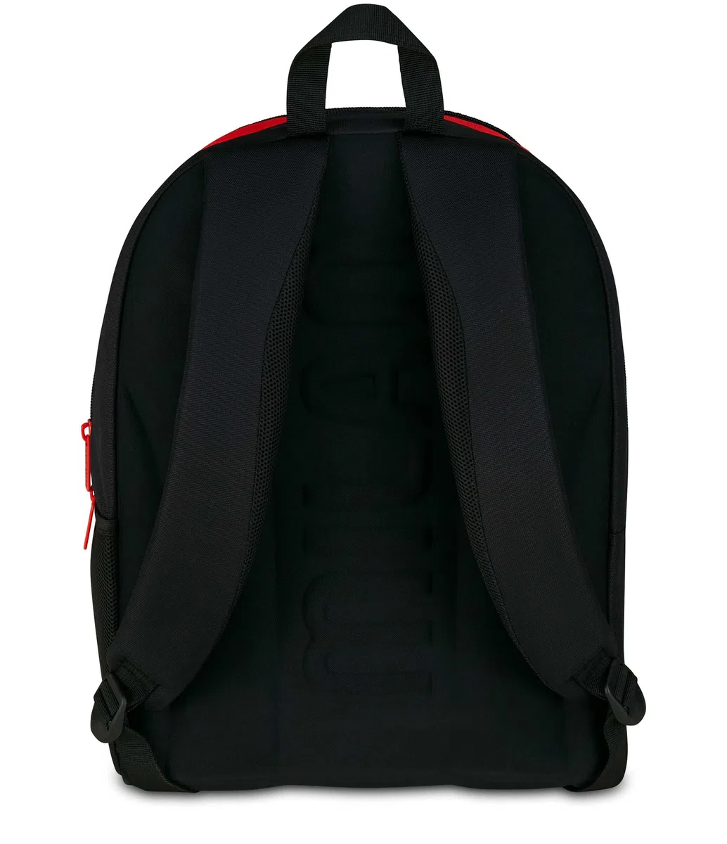 Seven Milan Zaino Scuola Advanced, Rosso e Nero, Squadra Calcio, Doppio Scomparto e Tasca per Borraccia, 29 L,Scuola Elementare, Zaino Bambino