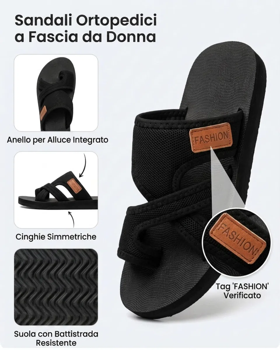 Ciabatte Ortopediche Donna Estive 2026, Sandali Eleganti e Comodi in Mesh Traspiranti, Con Anello per Alluce Valgo, Leggeri Antiscivolo, Moda Casual Multiuso per Casa e Spiaggia