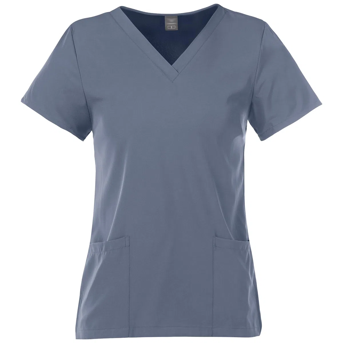 Q-DK56 - Uniforme mediche da donna, scollo a V, maniche corte, con 2 tasche, morbida, elasticizzata, assorbe il sudore e trasferisce l'umidità