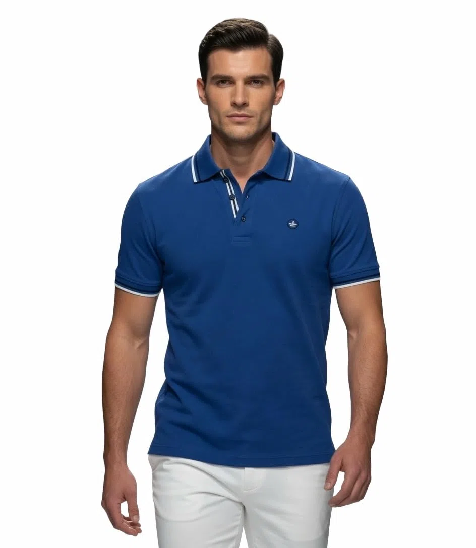 Polo Uomo Manica Corta Cotone Piquet Polo Uomo Sportiva - t-Shirt Uomo