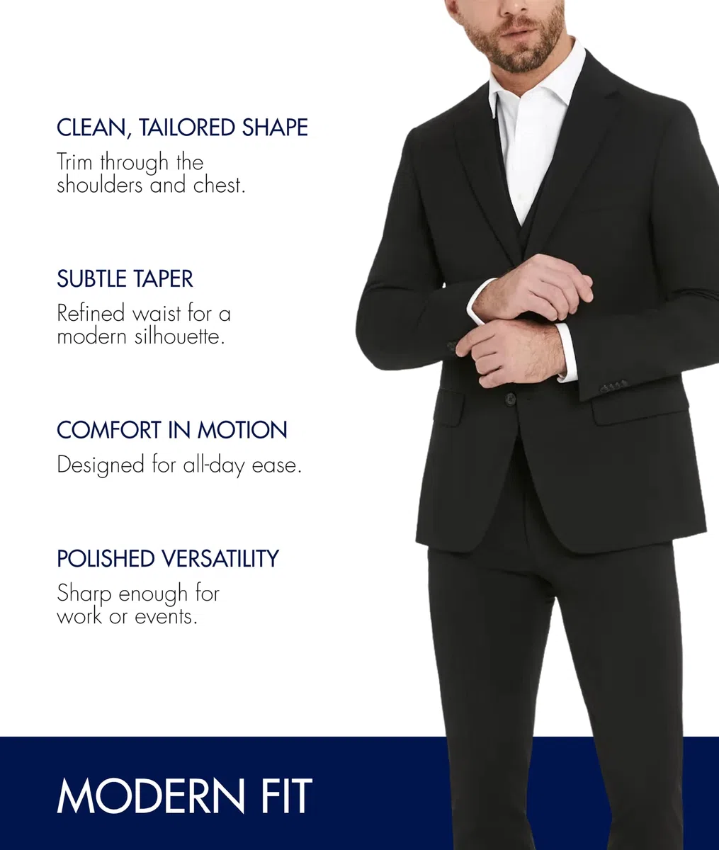 Tommy Hilfiger TH Flex Modern Fit Suit Separates Set di Pantaloni Eleganti da Lavoro Uomo (Pacco da 1)