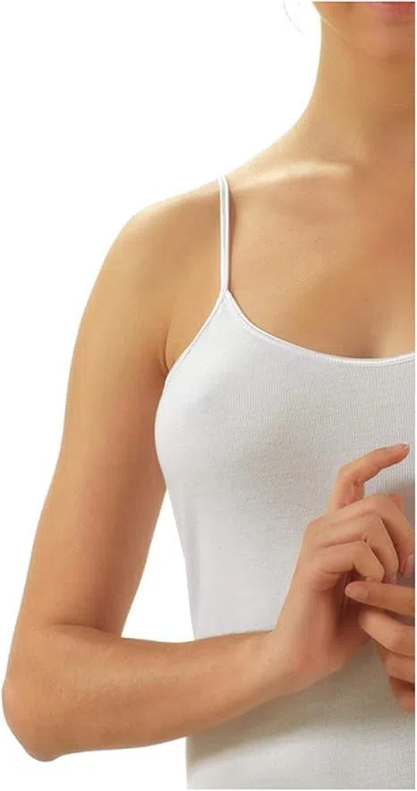 Generico 2 Canotte Donna IGAM in Cotone Costina Spalla Stretta E Larga Serie Limited
