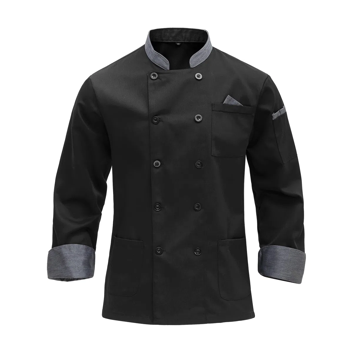 Uomo Cuoco a Maniche Lunghe Giacca Cuoco Unisex Giacca da Cuoco Giacca Cuoco in Cotone Traspirante da Cucina con I Bottoni ristorazione Lavoro