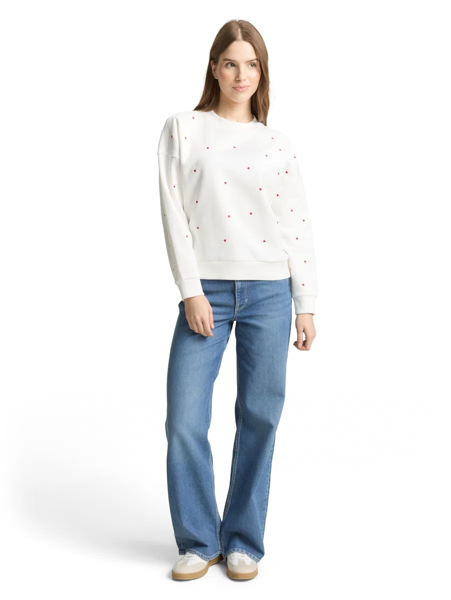 TOM TAILOR Denim Damen - Sweatshirts & Kapuzenpullover Maglia di Tuta Donna