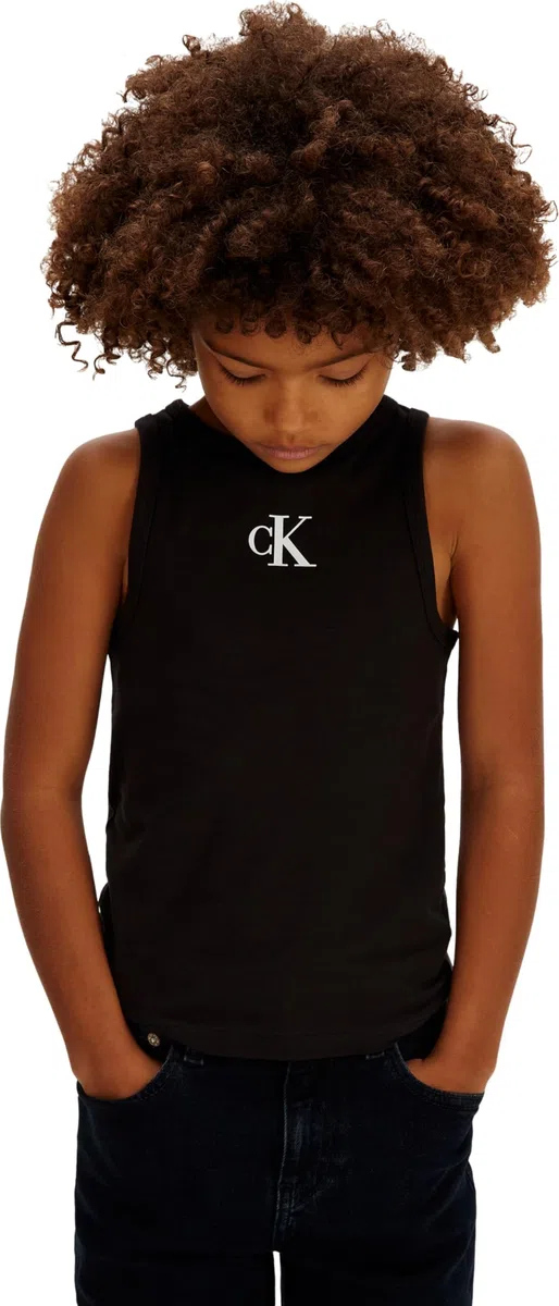 Calvin Klein CK Logo Tank Top Lvcksjb10g Canotta Bambine e Ragazze