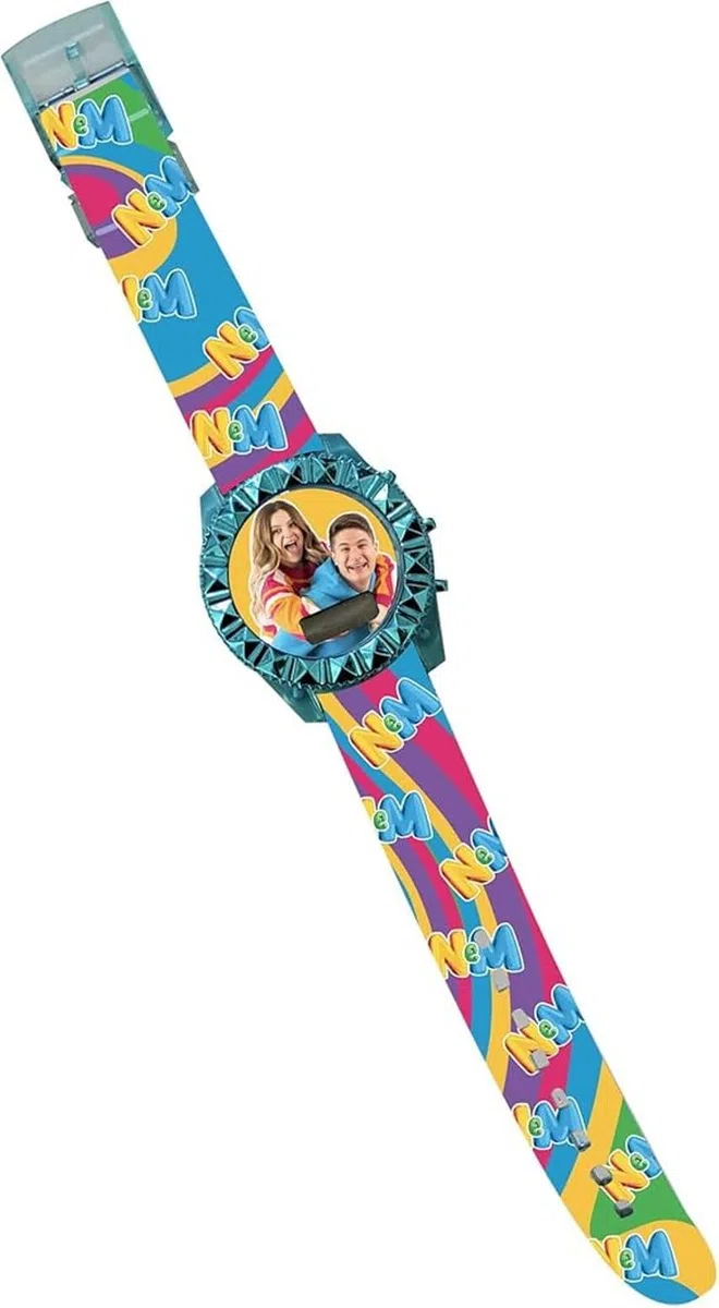 PRESTIGE & DELUXE Orologio da Polso Ninna e Matti Rainbow con Box per bambine + portachiave paillettes e Penna multicolore