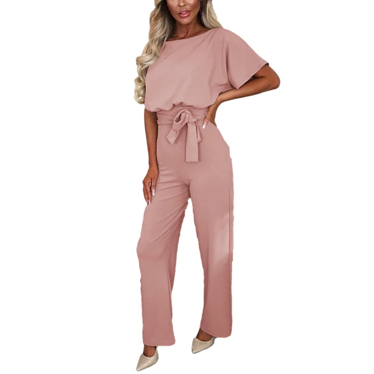 amropi Monopezzi e Tutine da Donna Tuta Lungo a Gamba Larga Pantaloni Elegante Jumpsuit