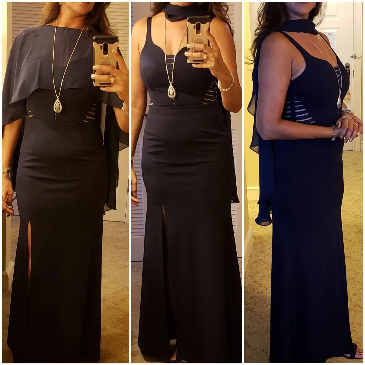 Generisch Sciarpa da donna oversize, in chiffon, da donna, elegante, in chiffon, leggera, morbida, da donna, per abito da sera
