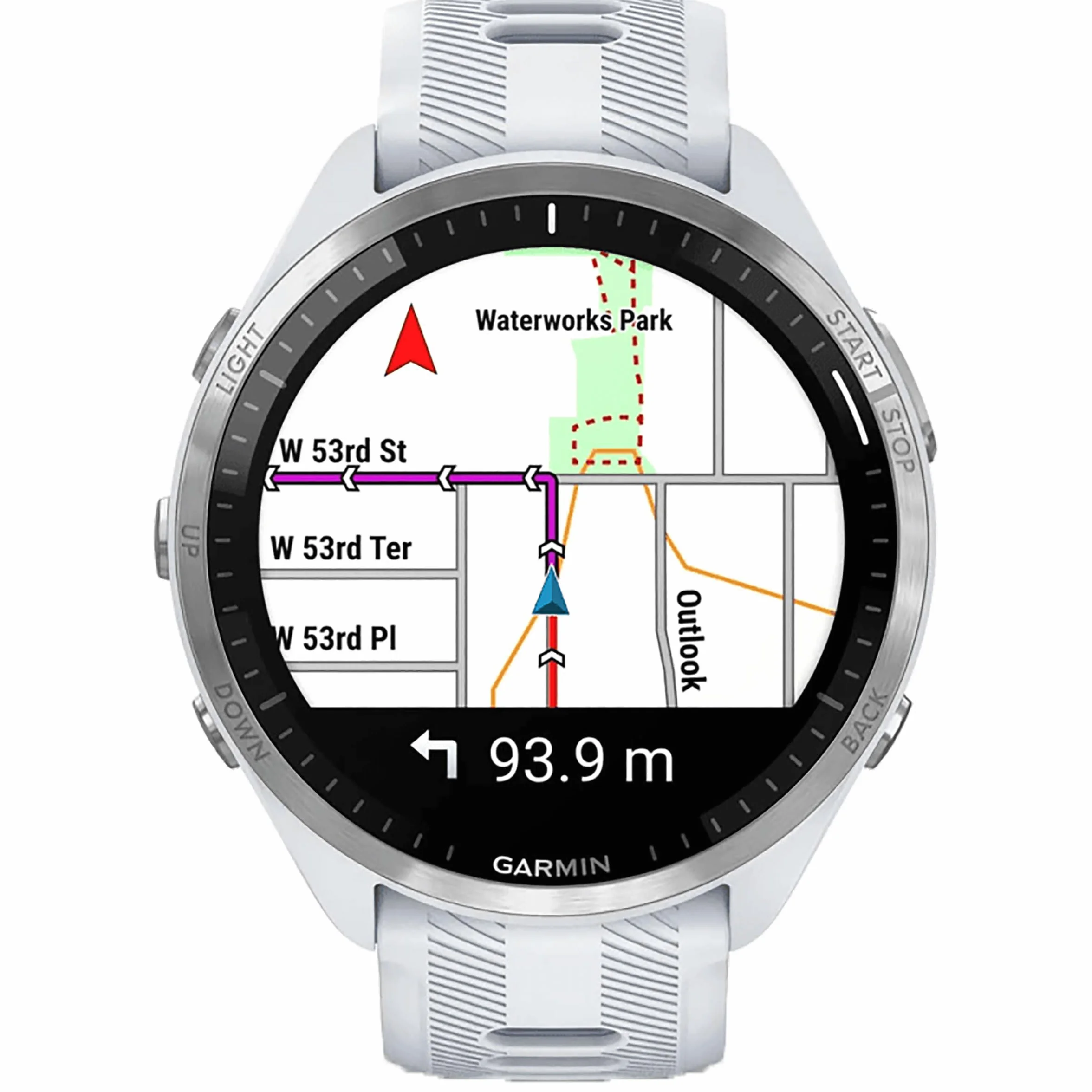 Garmin Forerunner 965 Quartz Smartwatch per Unisex, Whitestone/Grigio Polvere