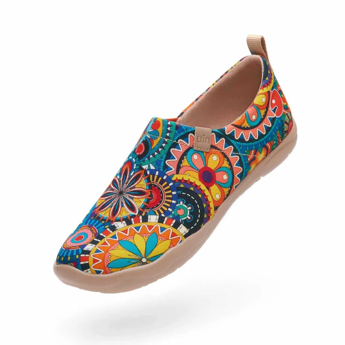 UIN Mocassini Piatti con Serie Floreale da Scarpe Donna Comode da Passeggio