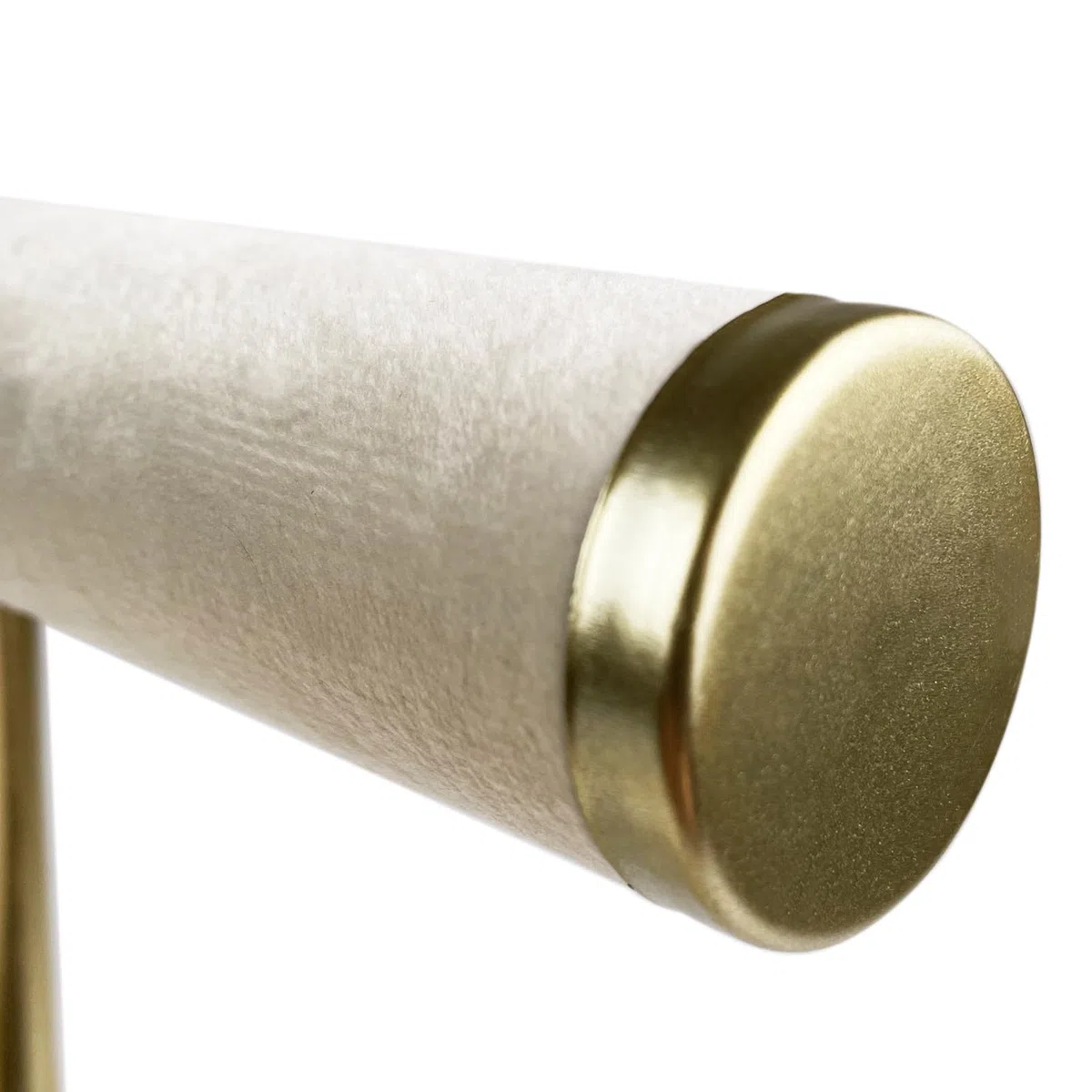Supporto per Gioielli Bracciali con 4 Livelli, Porta Collane e Orecchini, Espositore, Rimovibile per Vassoio Anello in Velluto, per Braccialetto, Collana, Orologi, Anelli, Beige