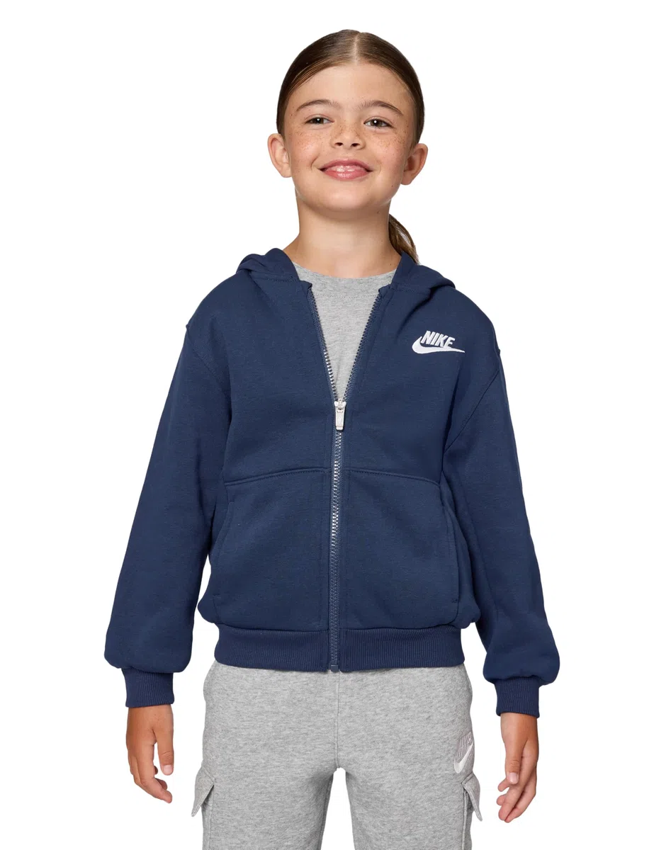 Nike Club Fleece Lbr FZ Giacca Unisex - Bambini e Ragazzi (Pacco da 1)