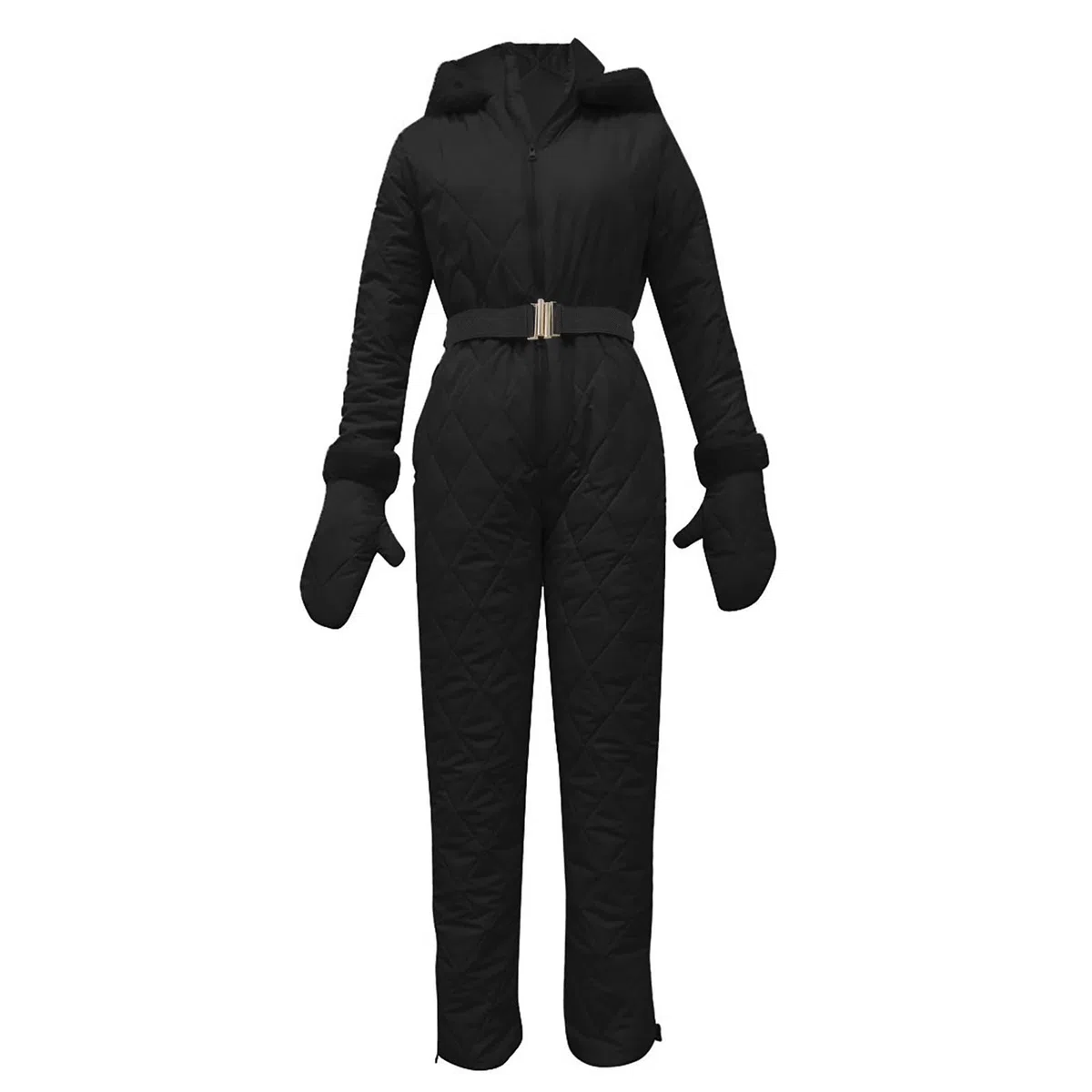 Tuta Da Neve Da Donna Calda Elegante Tuta Neve Donna Impermeabile Per Attività All'aperto Tuta Neve Snowboard Antivento Cotone Pantaloni Sci Donna Con Cappuccio Moda Tuta Da Sci