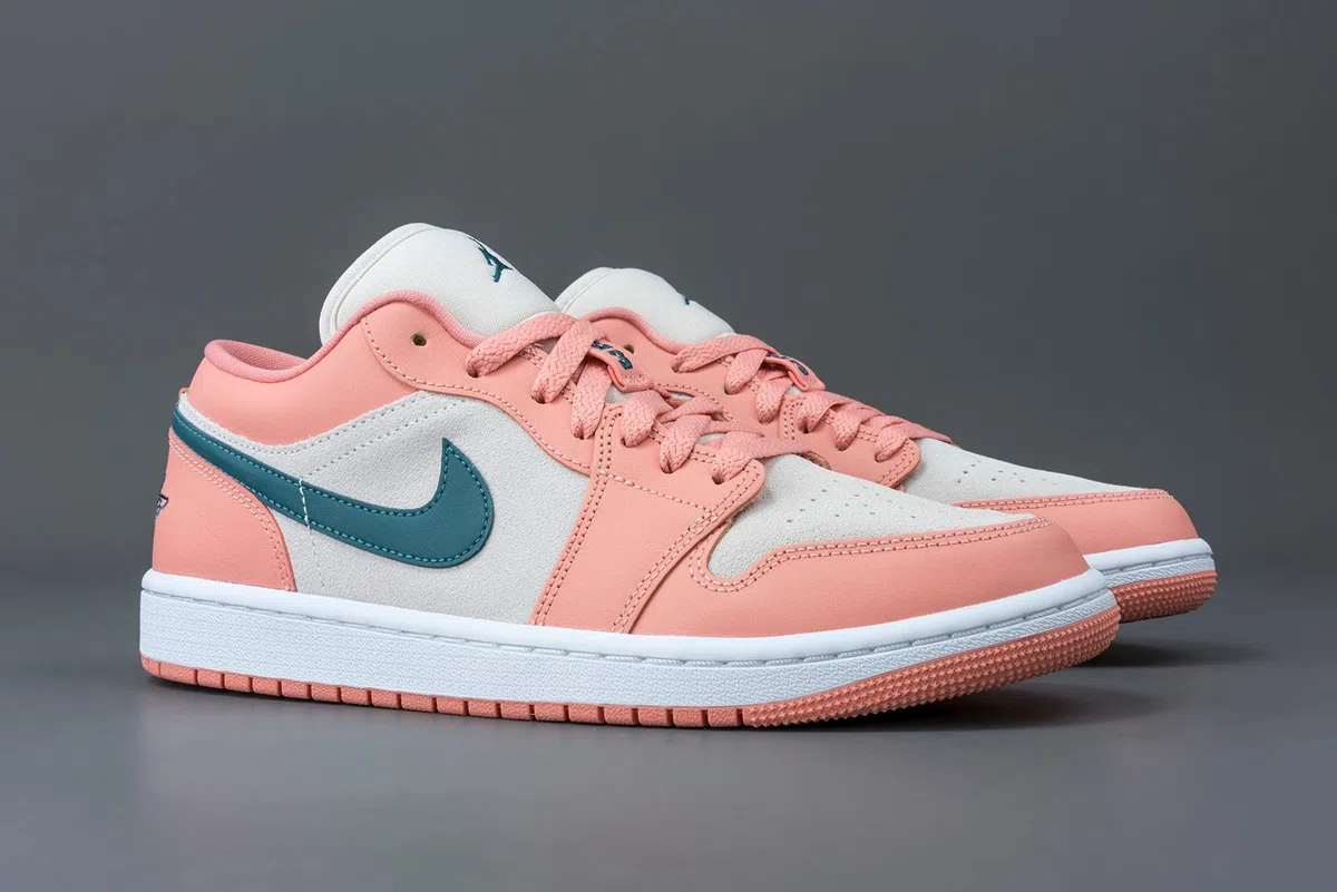Air Jordan 1 Low Scarpe Donna (DC0774-161, Bianco/Sail/Bordeaux)