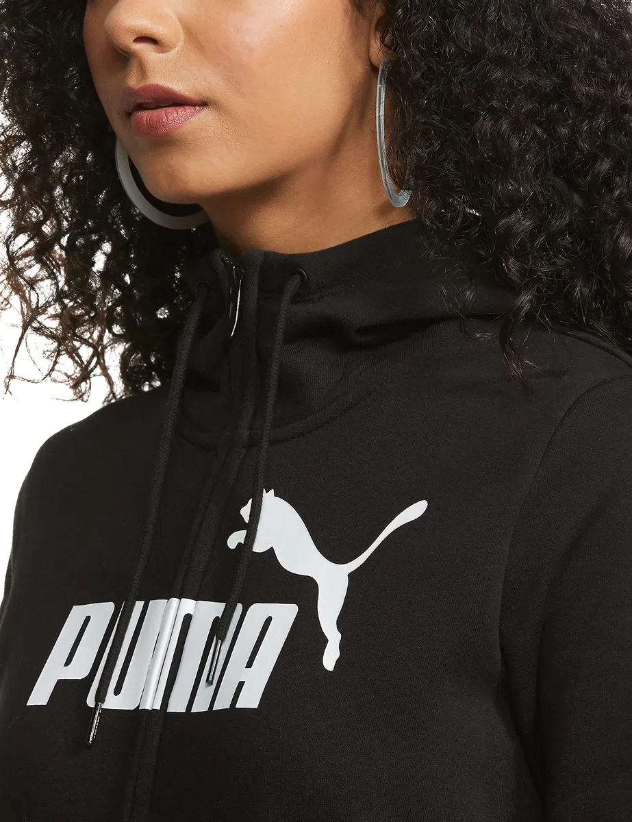 Puma Ess Logo Full-Zip Hoodie FL Maglia Donna (Pacco da 1)