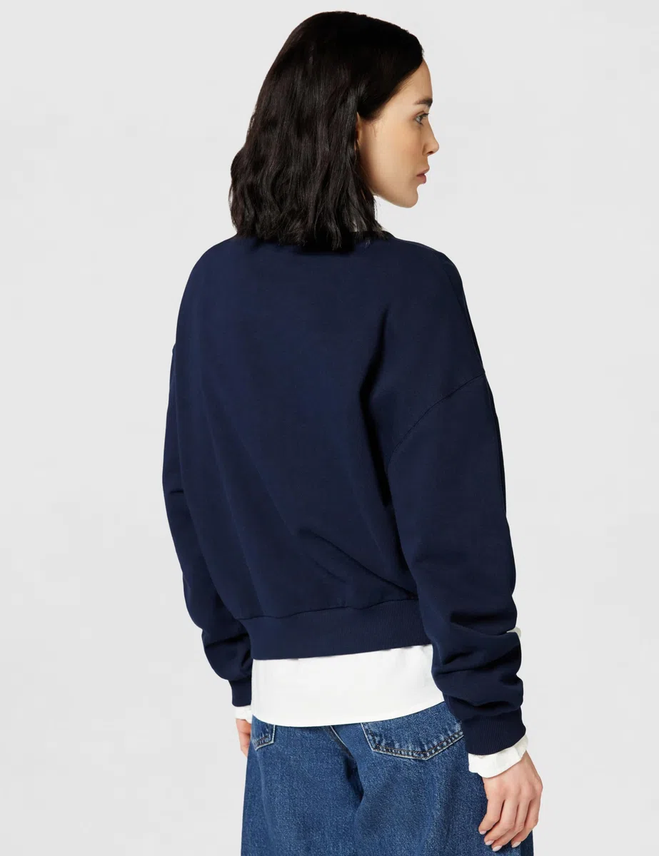 Tommy Hilfiger Donna Felpa Classic Script Terry Scollo Rotondo