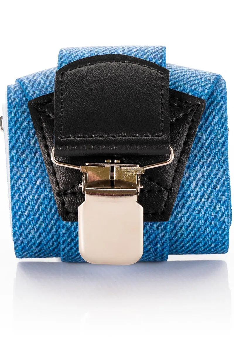Bretelle da Uomo, Extra Forte 3 Clip Y-Forma, 4cm con Motivo
