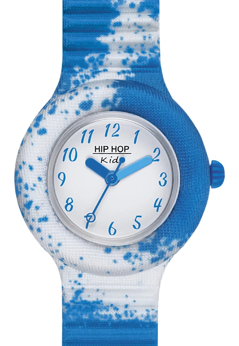 HIP HOP Orologio Bambina, Collezione KIDS FUN, Movimento Quarzo Analogico, Resistente all'acqua fino a 50 metri, Cinturino in Silicone Con Tessuto, Lunghezza regolabile, Idee regalo Bambina