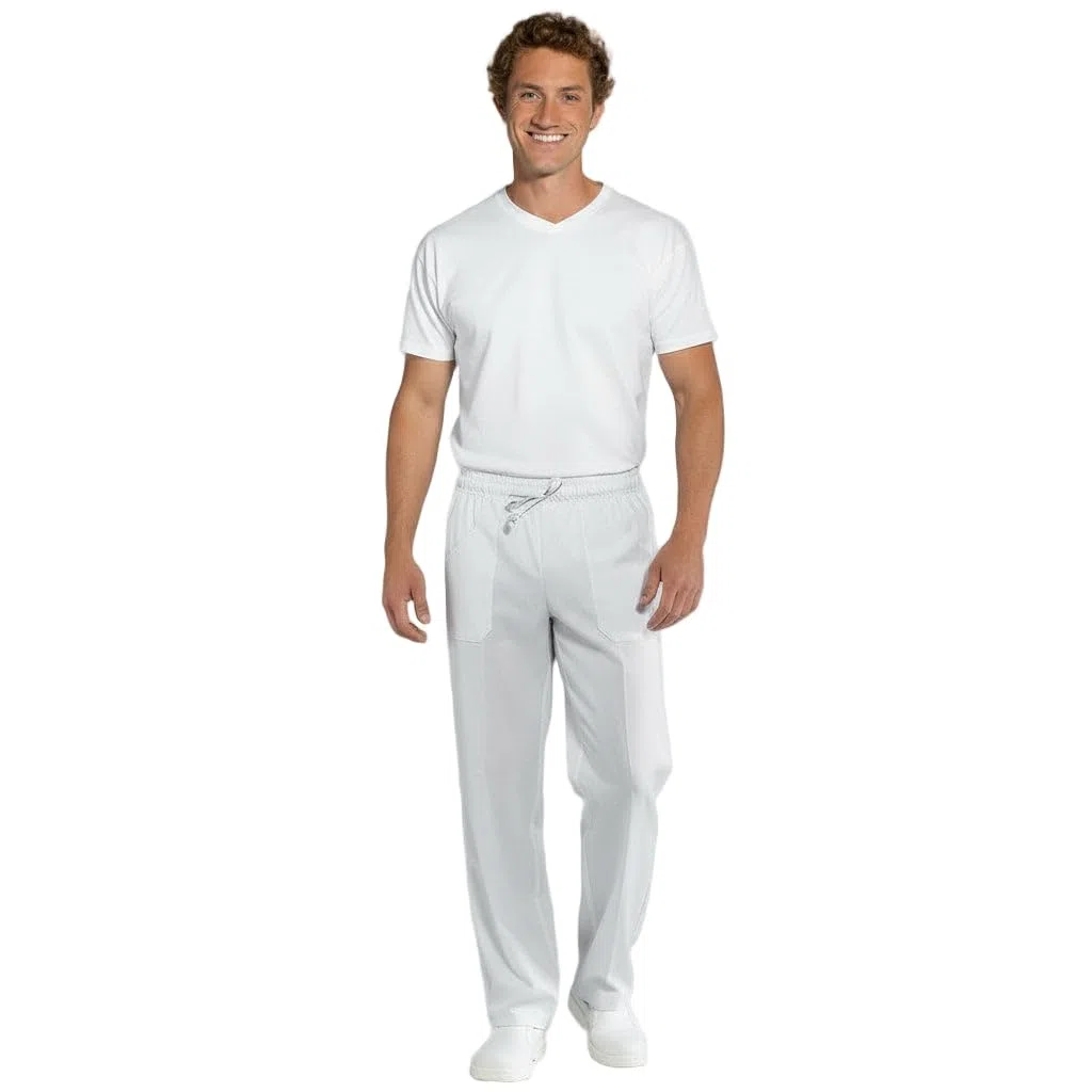 Pantaloni Cuoco da Lavoro Chef Pizzaiolo Pasticciere per Divisa Infermiere Unisex