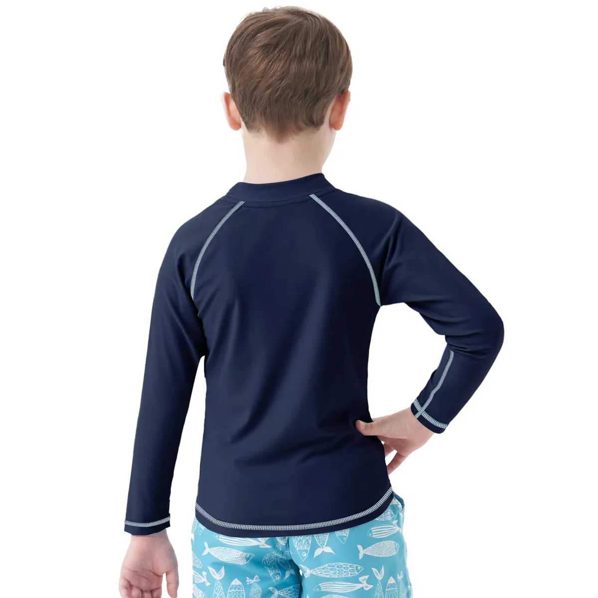 MEETWEE Maglietta da Nuoto/Muta Rash Guard per Bambini,Manica Lunga/Corta,Protezione UV,Tessuto Asciugatura Rapida,Ideale per Nuotare,Spiaggia e Sport Acquatici.