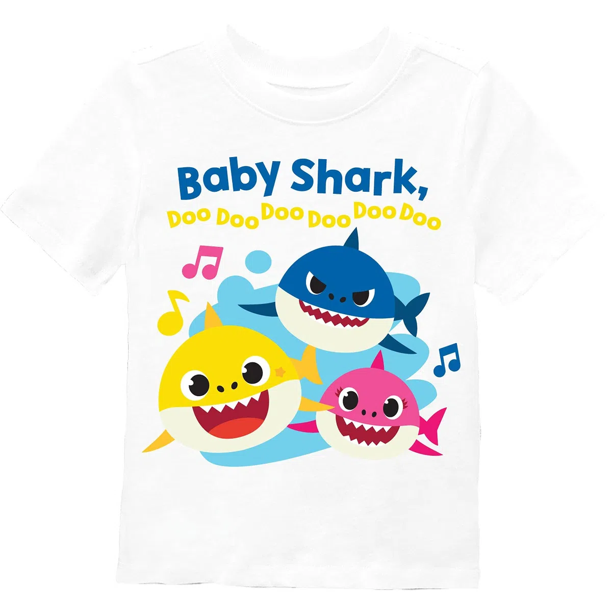 Pinkfong Maglietta a maniche corte per bambini Shark Doo Family