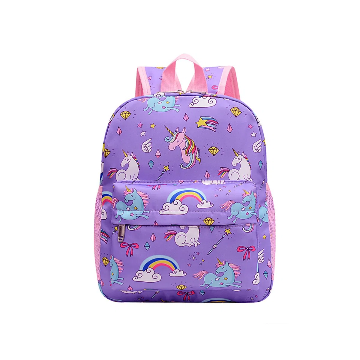 Unicorno Zaino Bambina, Materna Zainetto per Scuola Bambino Mini Zaini Cinghie Regolabili con Fascia Toracica Unicorno Zaino Regali Bambini