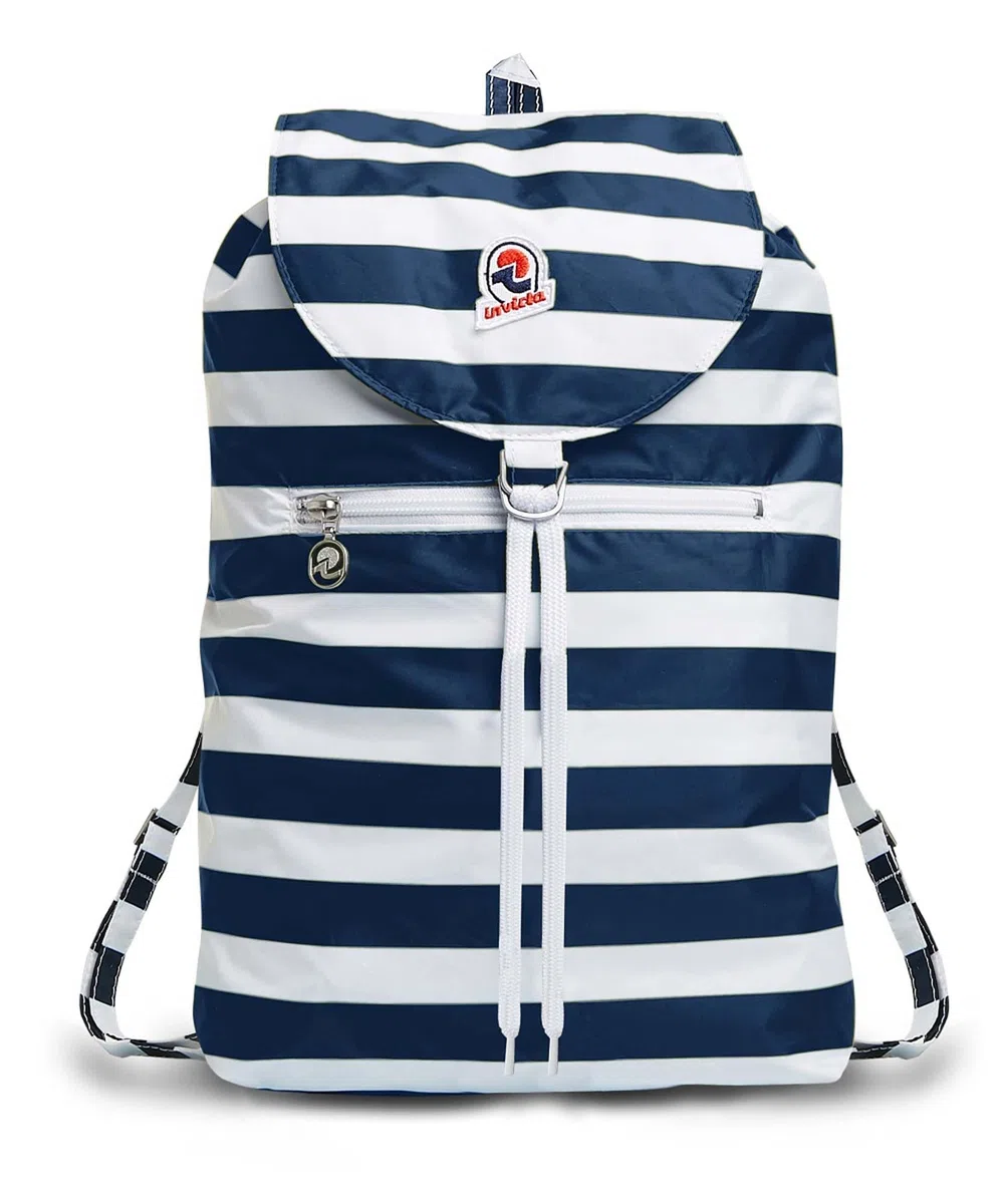 INVICTA Zaino - MINISAC NEXT - Richiudibile e Tascabile - Viaggio & Tempo Libero - Zainetto Uomo Donna a Righe - ICONA - PACKABLE