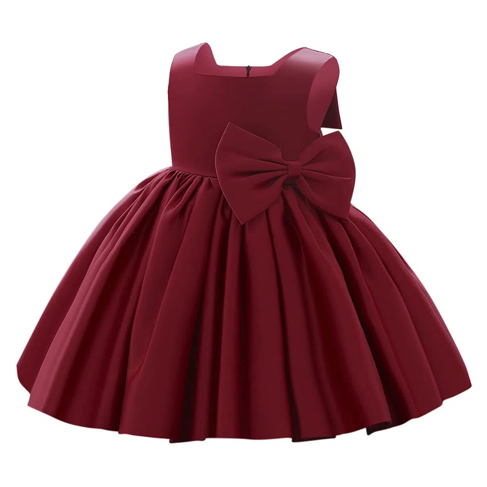 Vestito da principessa per bambine e bambine, con tutù e fiocco, abito da ballo formale, per compleanni, matrimoni, battesimi, battesimi