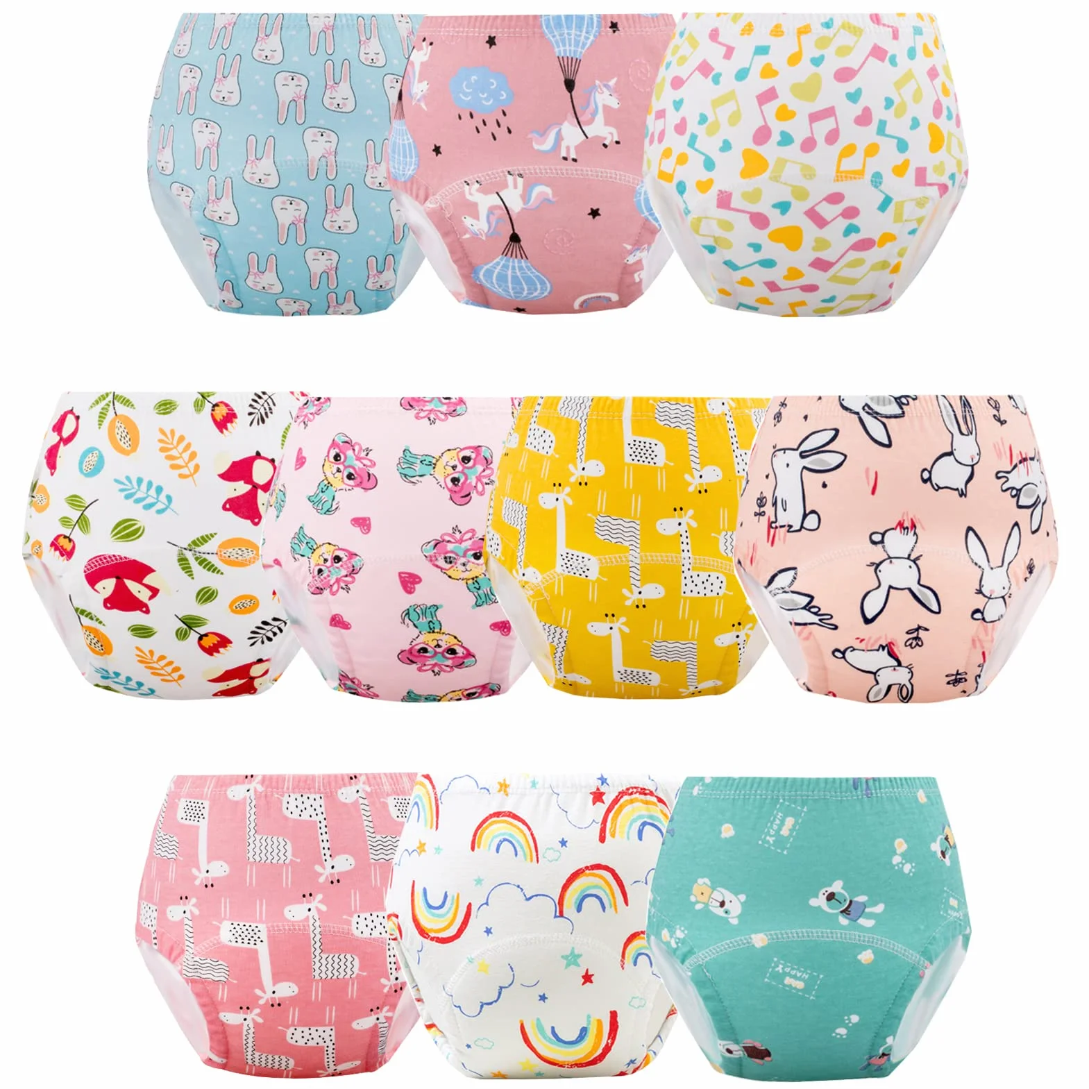 JackLoveBriefs Mutandine Apprendimento Bambini Intima per Bambini Cotone 1-5 Anni