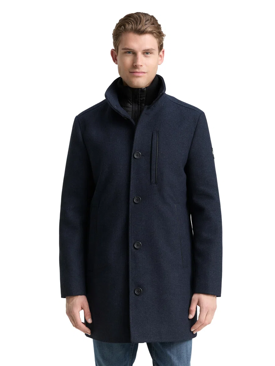 TOM TAILOR 1048486 Cappotto di lana Uomo